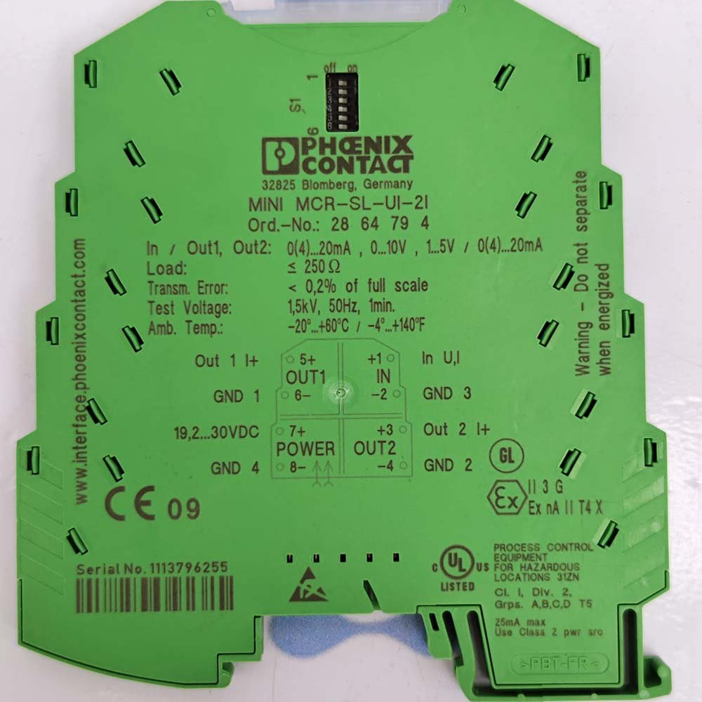 SZYHMY Phoenix MINI 2864150 MCR-SL-UI-UI-NC Relay – 1PC