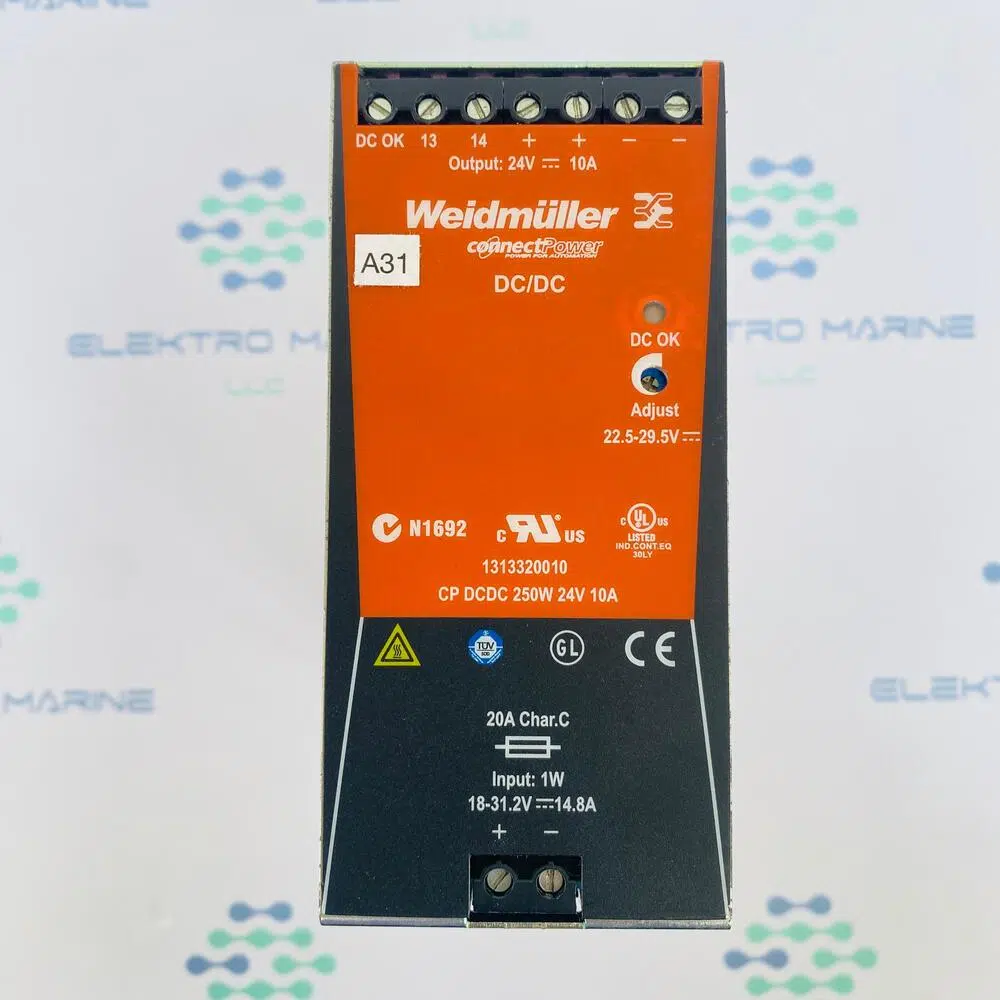 Weidmuller CP DCDC 250W 24V 10A (1313320010)