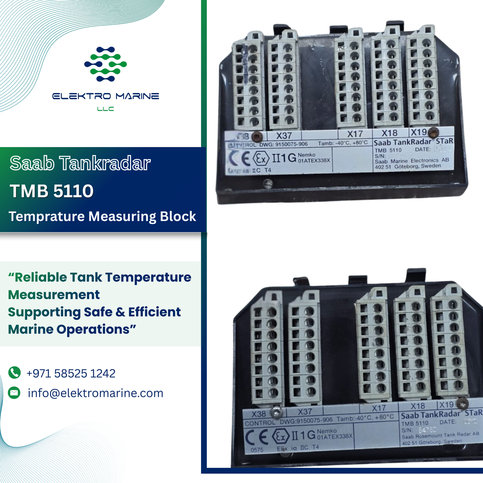 Saab TankRadar TMB 5110 : Reliable Temperature Measurement Solutions
